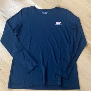 Vineyard Vines Navy Ling sleeved Tee. M